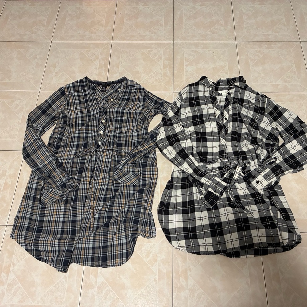 H&M MAMA 2 Plaid Tops
